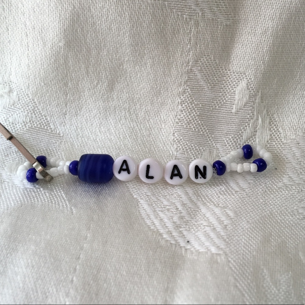ALAN personalized keychain-NEW-handmade